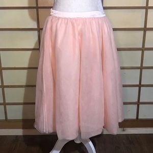 Comme toi ModCloth retro tulle pink skirt large